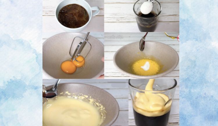 how to make egg coffee vietnam-step to step