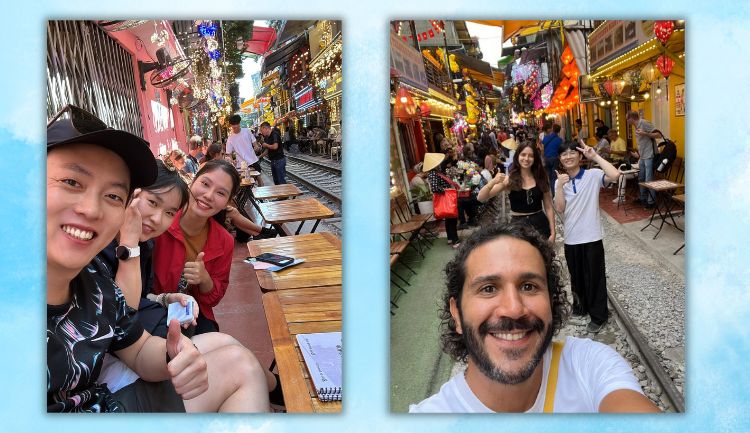 where to visit in hanoi -train street